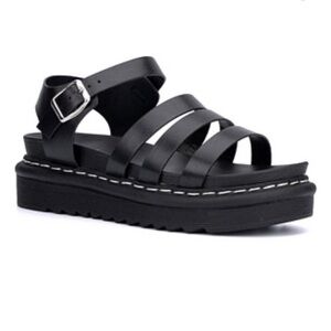 Olivia Miller Breeze Platform Sandals with Chunky Sole